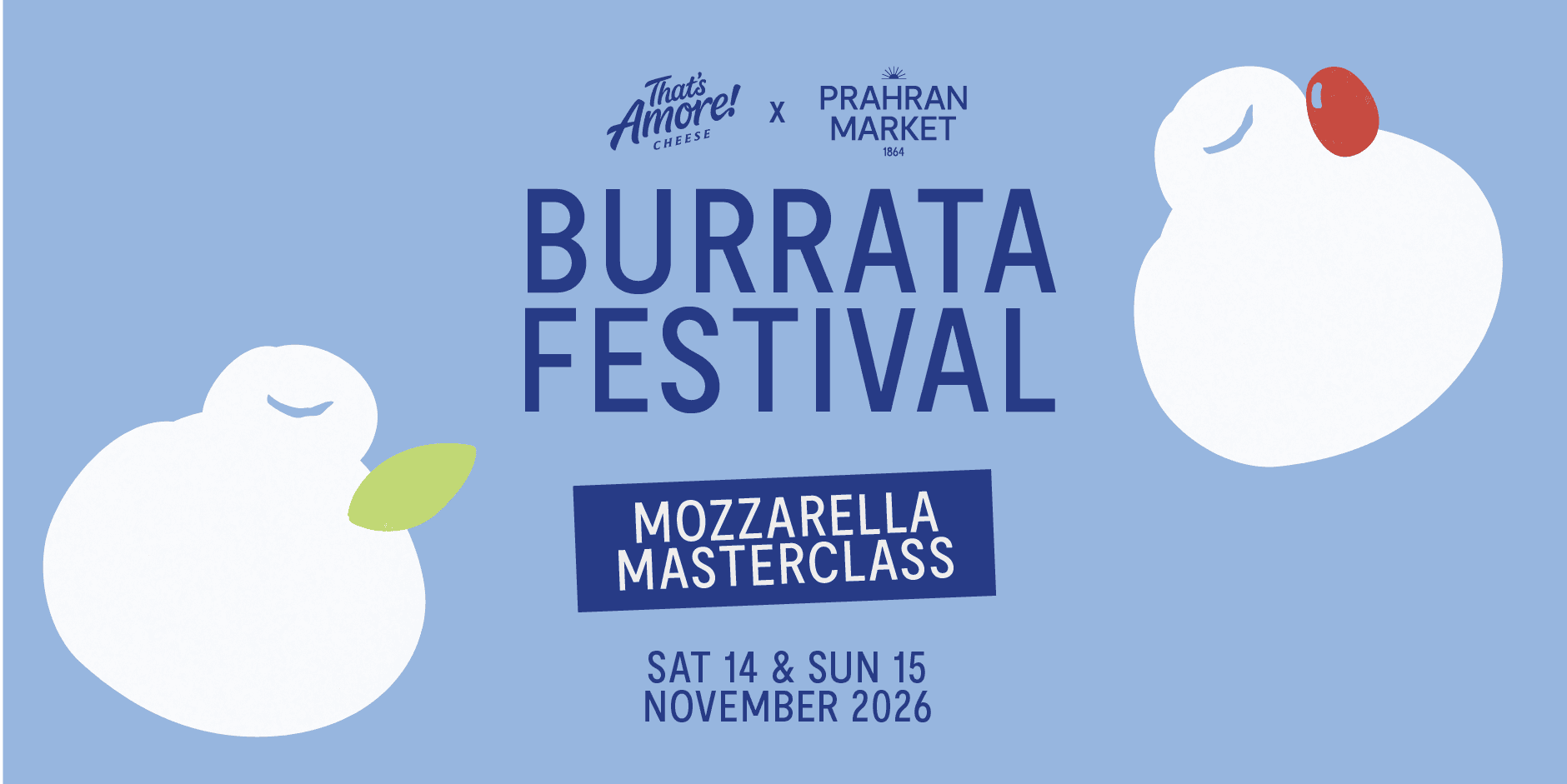 Mozzarella Making Class - Burrata Festival at Prahran Market