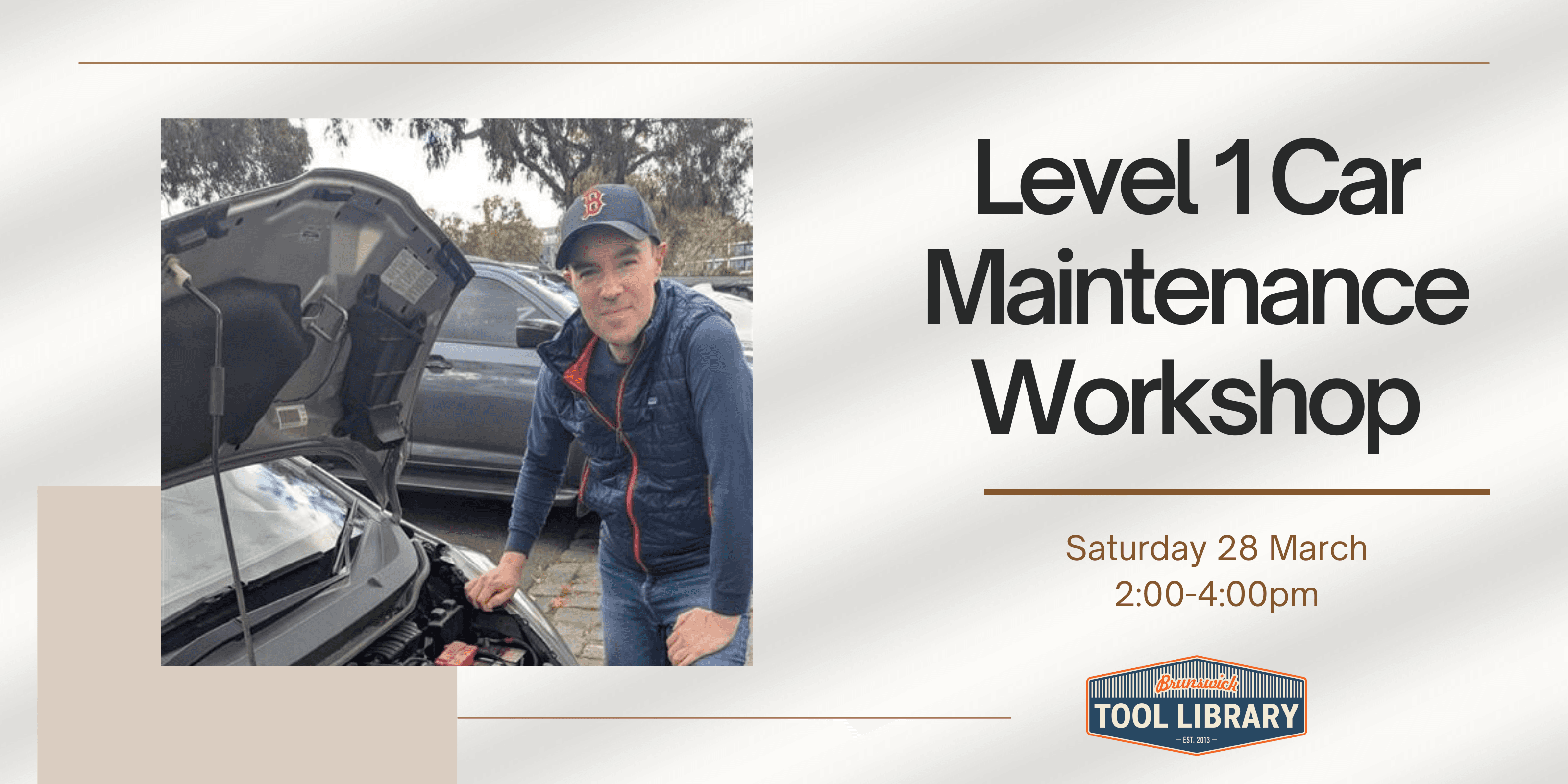 Level 1 Car Maintenance Workshop with Brunswick Tool Library