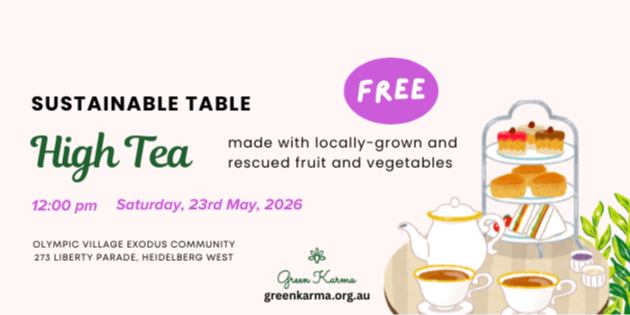 Sustainable Table Autumn high tea