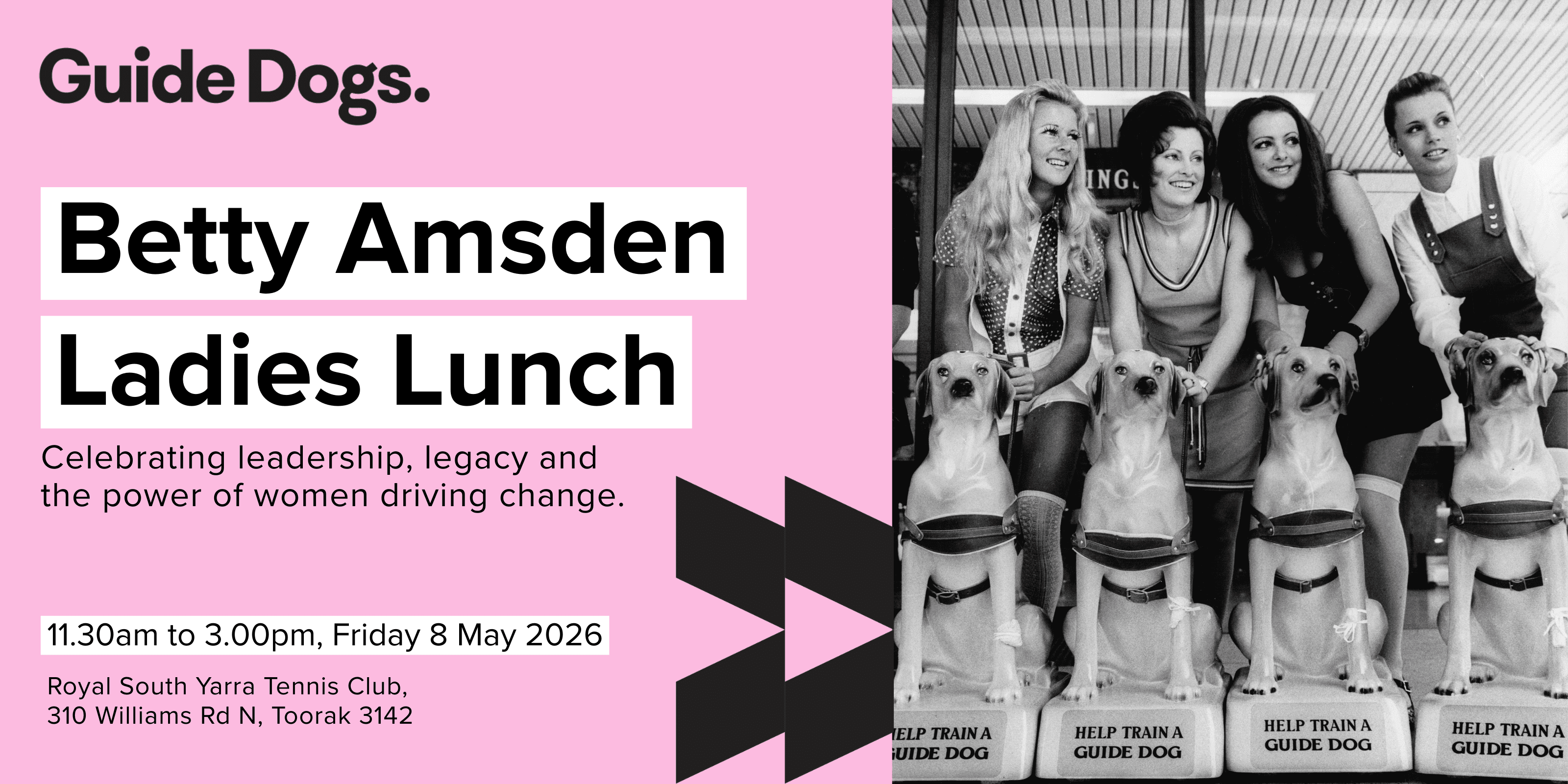 Betty Amsden Ladies Lunch 2026 - Hosted by Guide Dogs Victoria