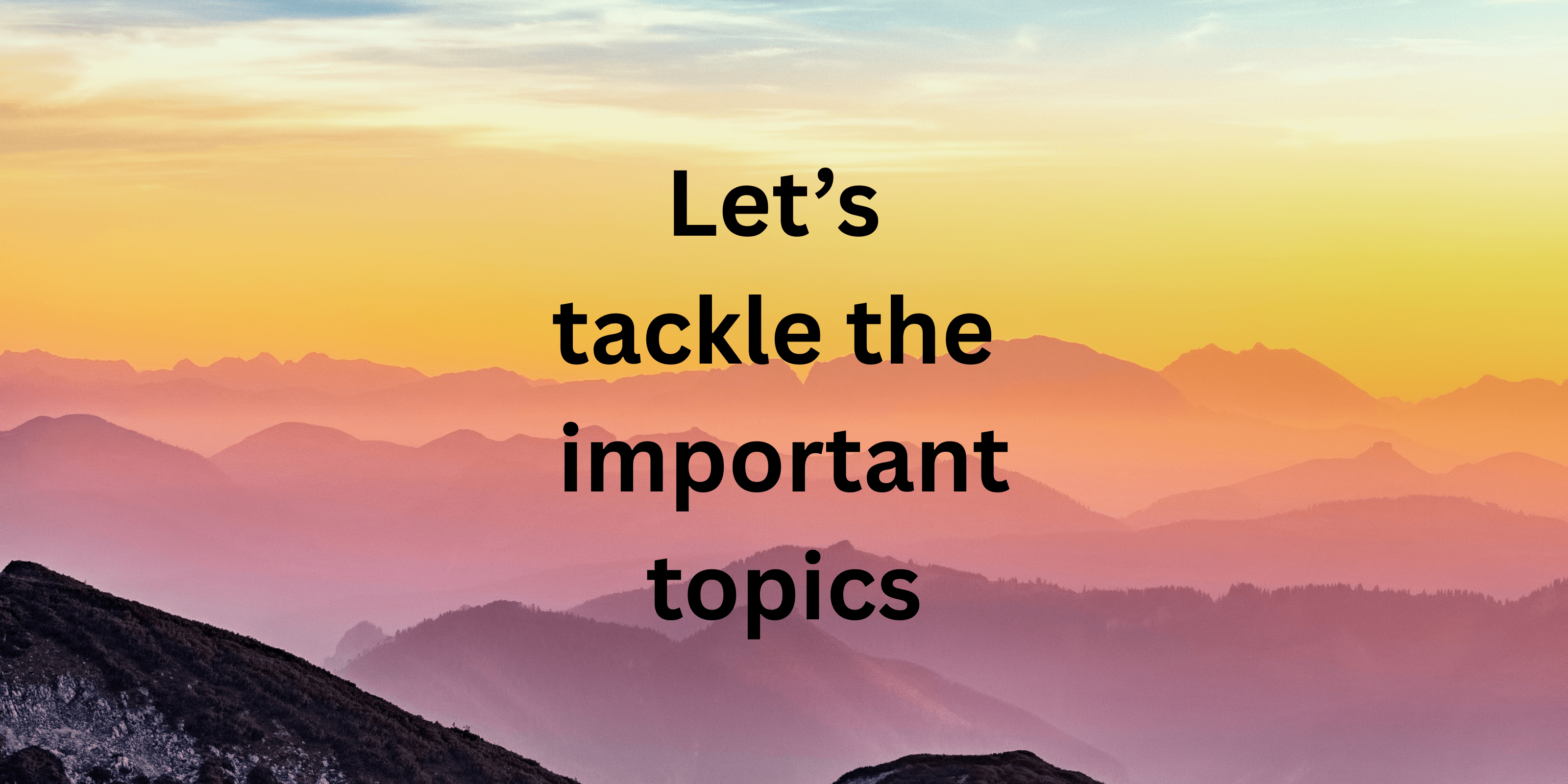 Trying Something Different - Community Conversations 101