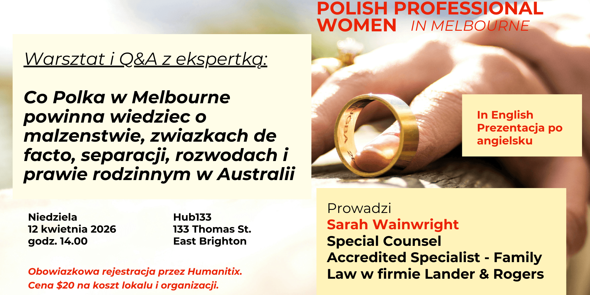 Prawo rodzinne w Australii dla Polek w Melbourne.