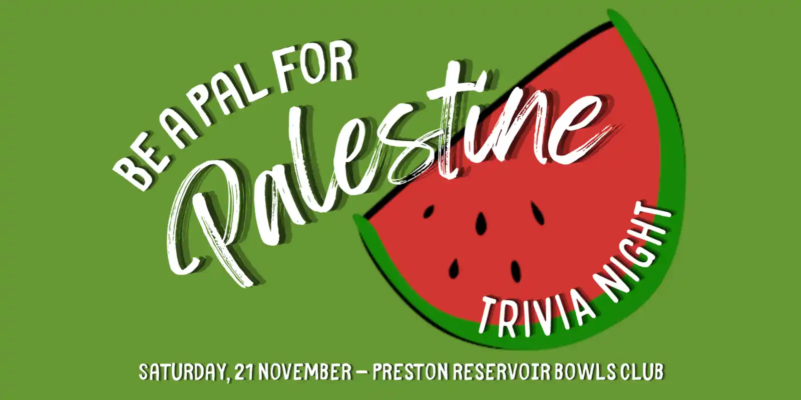 Be a Pal for Palestine Trivia Night
