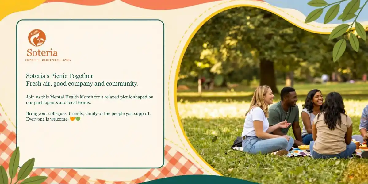 Soteria’s Picnic Together - Mental Health Month - VIC - Northwest