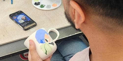 Ceramic Paint &amp; Sip Workshop