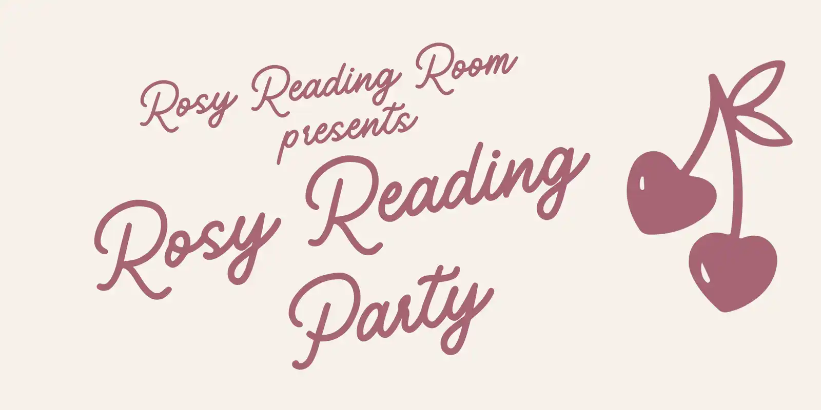 Rosy Reading Room Reading Party