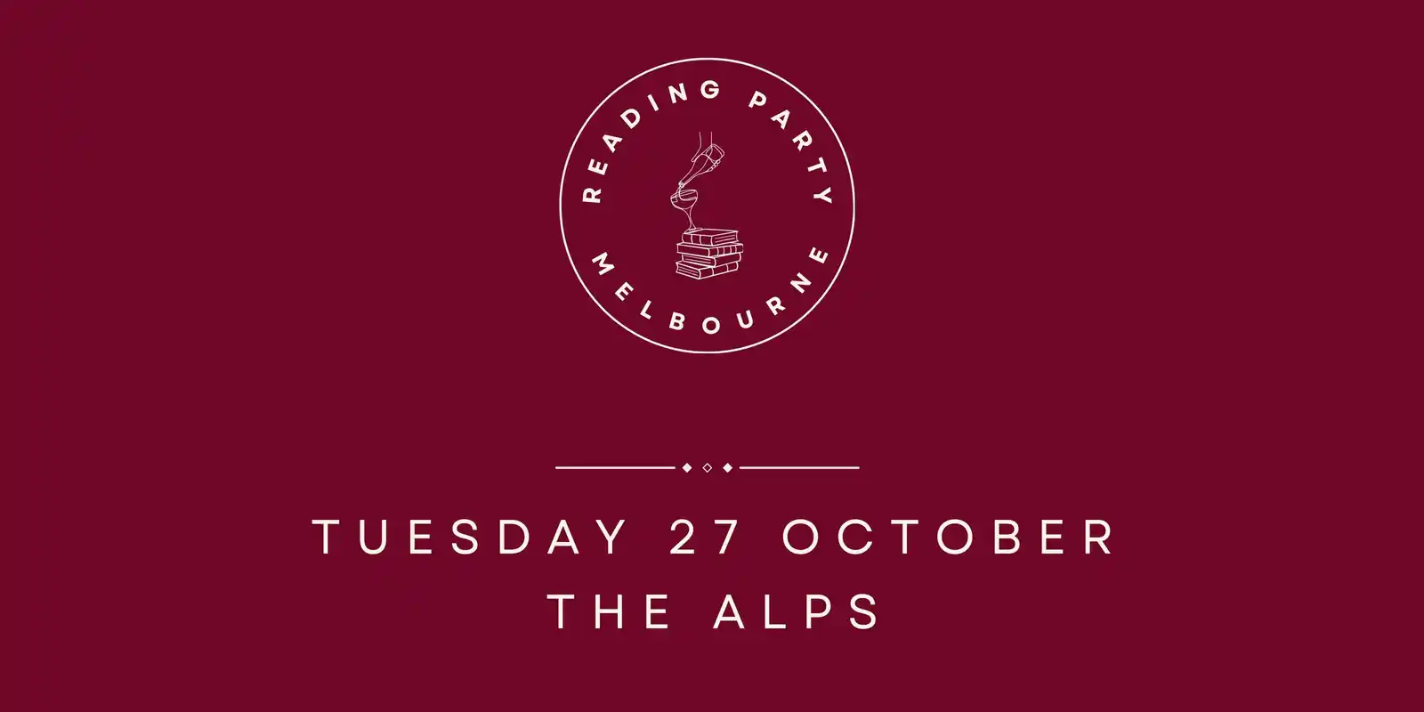 Reading Party Melbourne @ The Alps (courtyard)