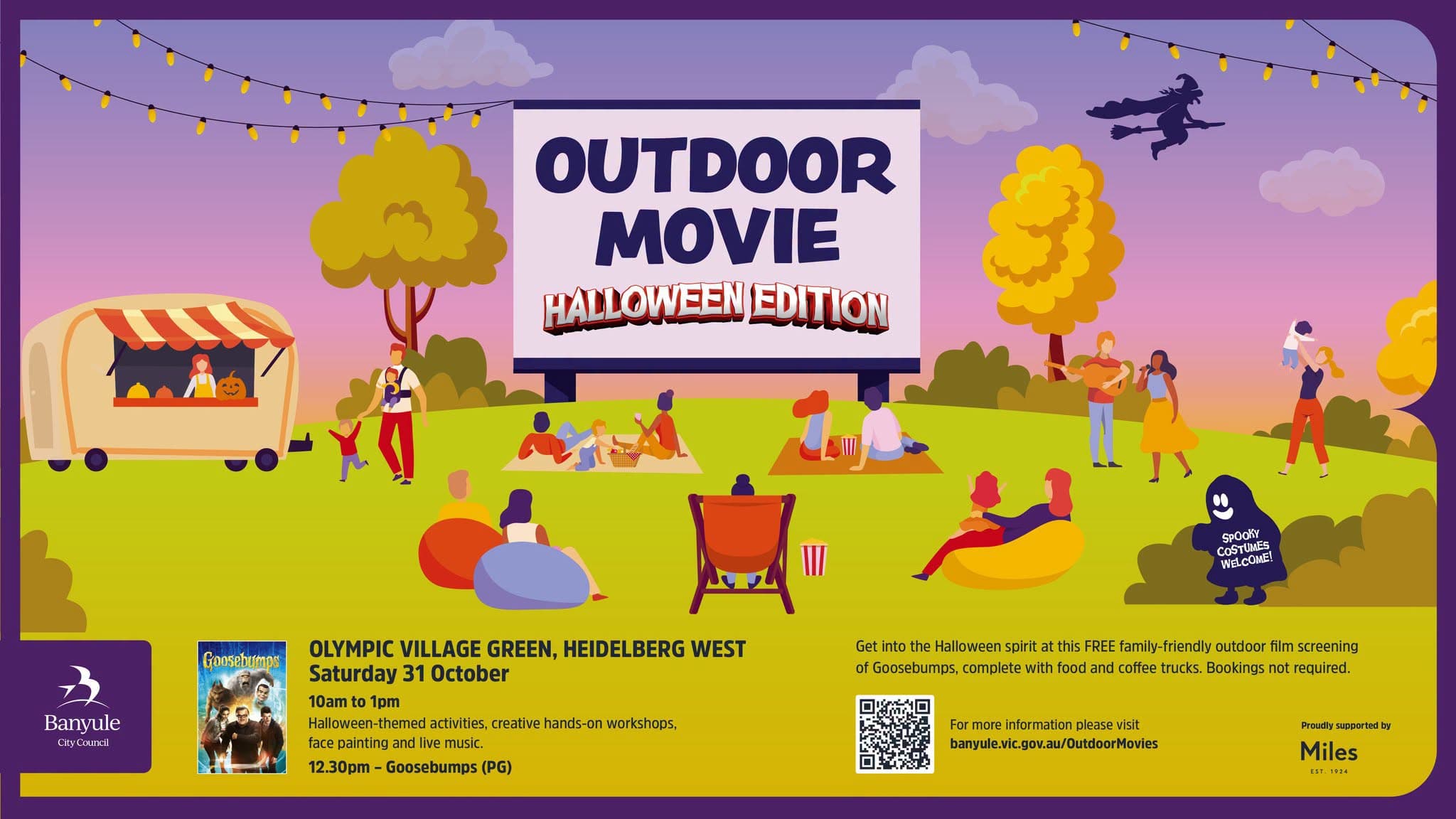 Outdoor Halloween Movie: Goosebumps